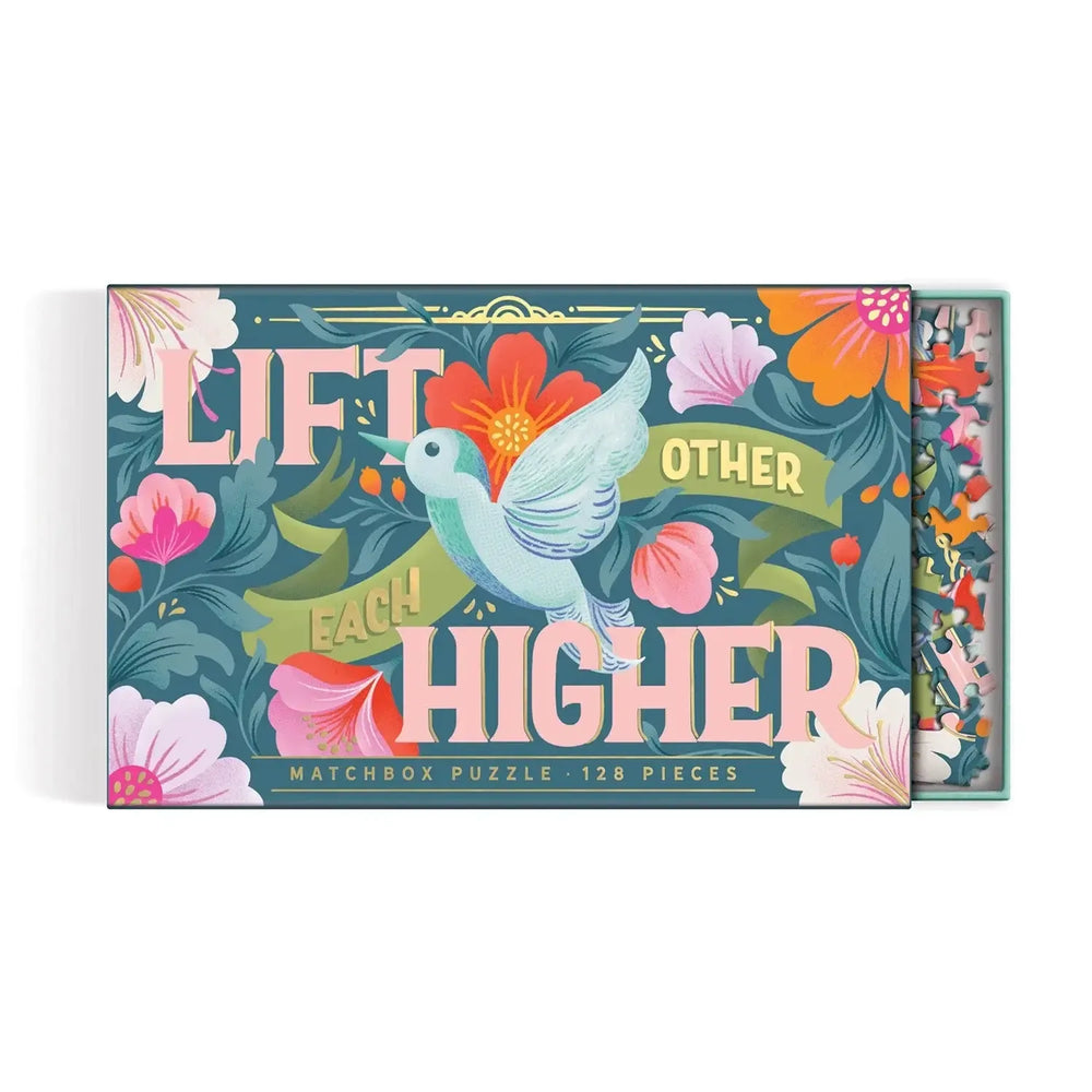 Lift Each Other Higher 128 Piece Matchbox Mini Jigsaw Puzzle Galison