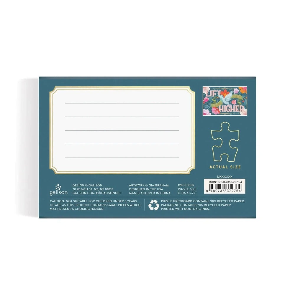 Lift Each Other Higher 128 Piece Matchbox Mini Jigsaw Puzzle Galison