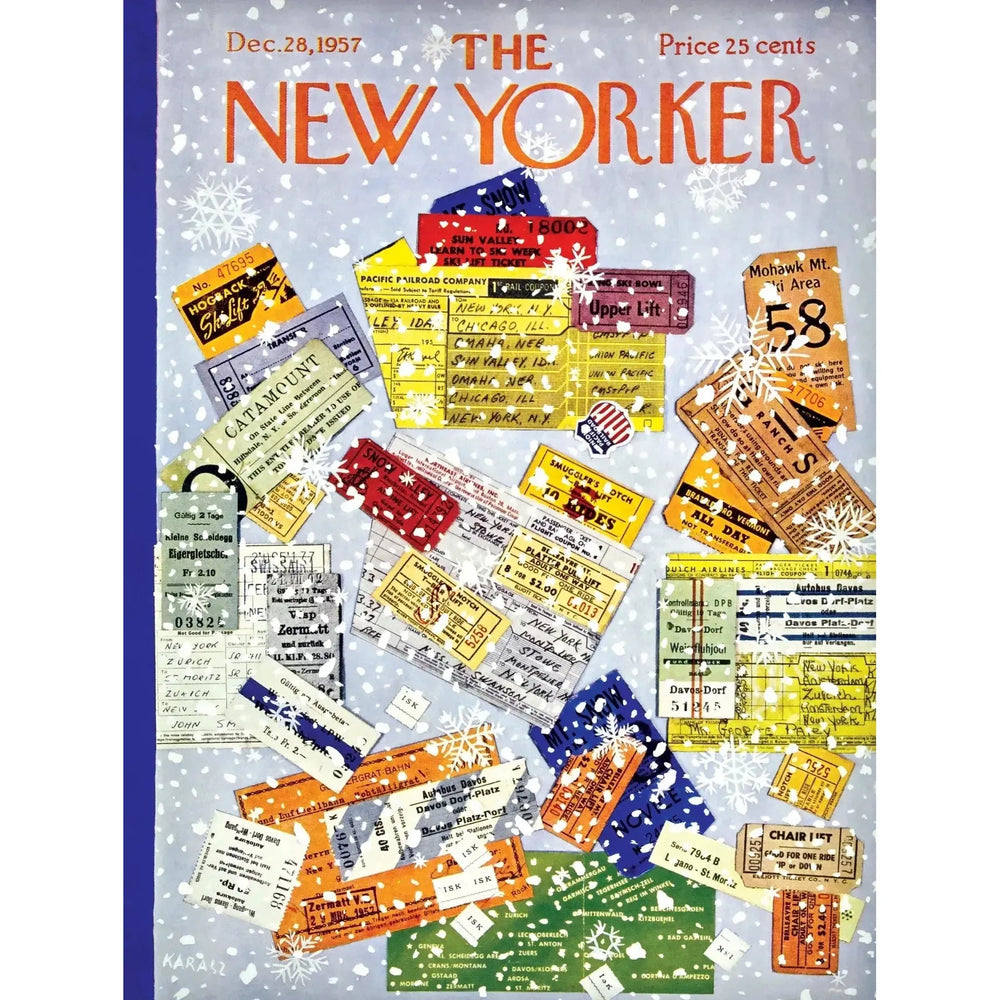 Lift Tickets The New Yorker 750 Piece Jigsaw Puzzle NYPC