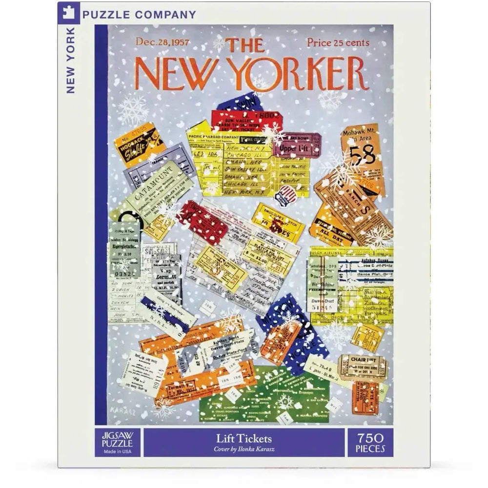 Lift Tickets The New Yorker 750 Piece Jigsaw Puzzle NYPC
