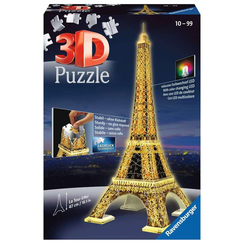 Light-Up Eiffel Tower 226 Piece 3D Jigsaw Puzzle Ravensburger (ONLINE ORDER ONLY)