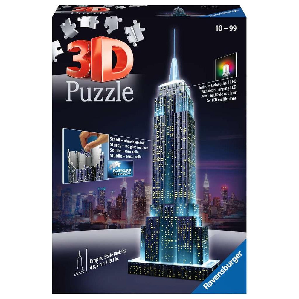 Light-Up Empire State Building 228 Piece 3D Jigsaw Puzzle Ravensburger (ONLINE ORDER ONLY)