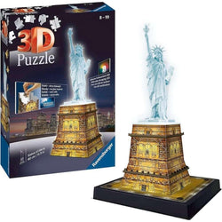Light-Up Statue of Liberty 120 Piece 3D Jigsaw Puzzle Ravensburger (ONLINE ORDER ONLY)