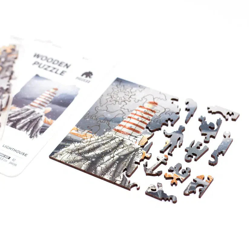 Lighthouse 40 Piece Mini Wooden Jigsaw Puzzle Geek Toys (ONLINE ORDER ONLY)