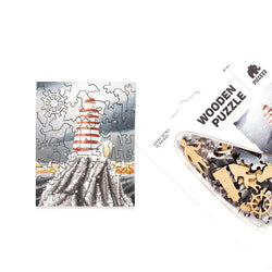 Lighthouse 40 Piece Mini Wooden Jigsaw Puzzle Geek Toys (ONLINE ORDER ONLY)