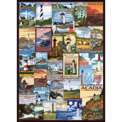 Lighthouses Vintage Posters 1000 Piece Jigsaw Puzzle Eurographics (ONLINE ORDER ONLY)