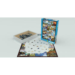 Lighthouses Vintage Posters 1000 Piece Jigsaw Puzzle Eurographics (ONLINE ORDER ONLY)