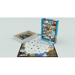 Lighthouses Vintage Posters 1000 Piece Jigsaw Puzzle Eurographics (ONLINE ORDER ONLY)