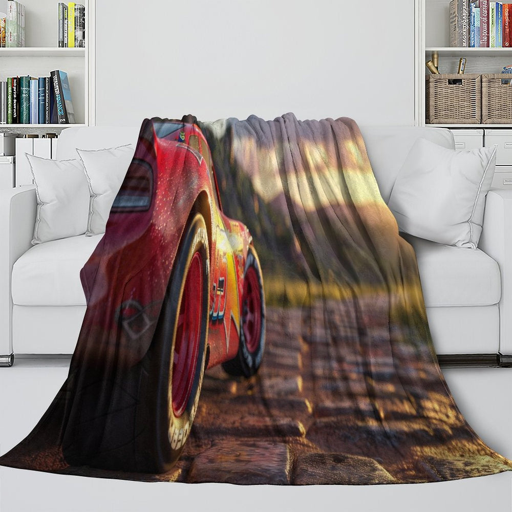 Lightning McQueen Blanket Flannel Pattern Throw Room Decoration (ONLINE ORDER ONLY)