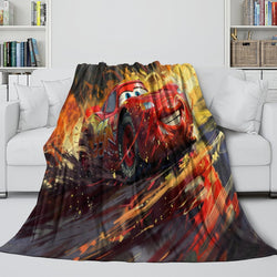 Lightning McQueen Blanket Flannel Pattern Throw Room Decoration (ONLINE ORDER ONLY)