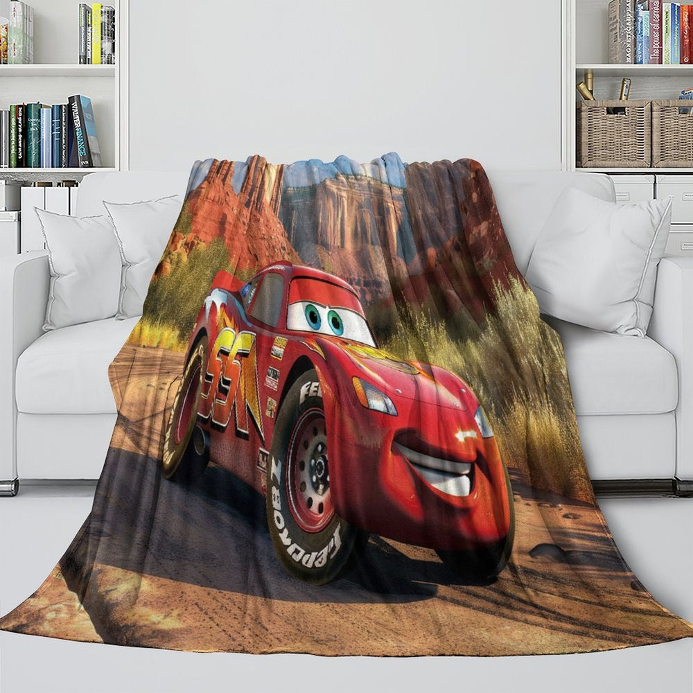 Lightning McQueen Blanket Flannel Pattern Throw Room Decoration (ONLINE ORDER ONLY)