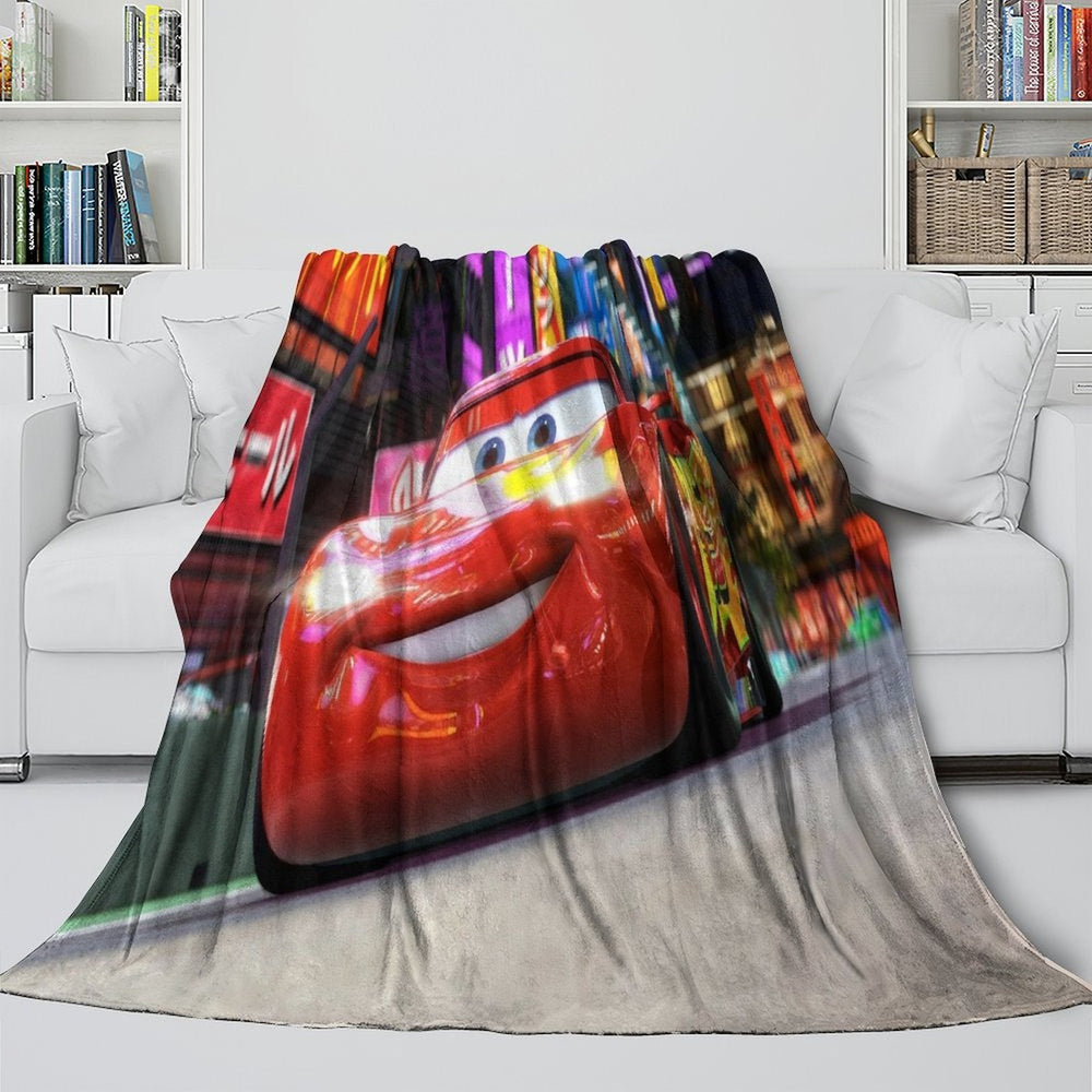 Lightning McQueen Blanket Flannel Pattern Throw Room Decoration (ONLINE ORDER ONLY)