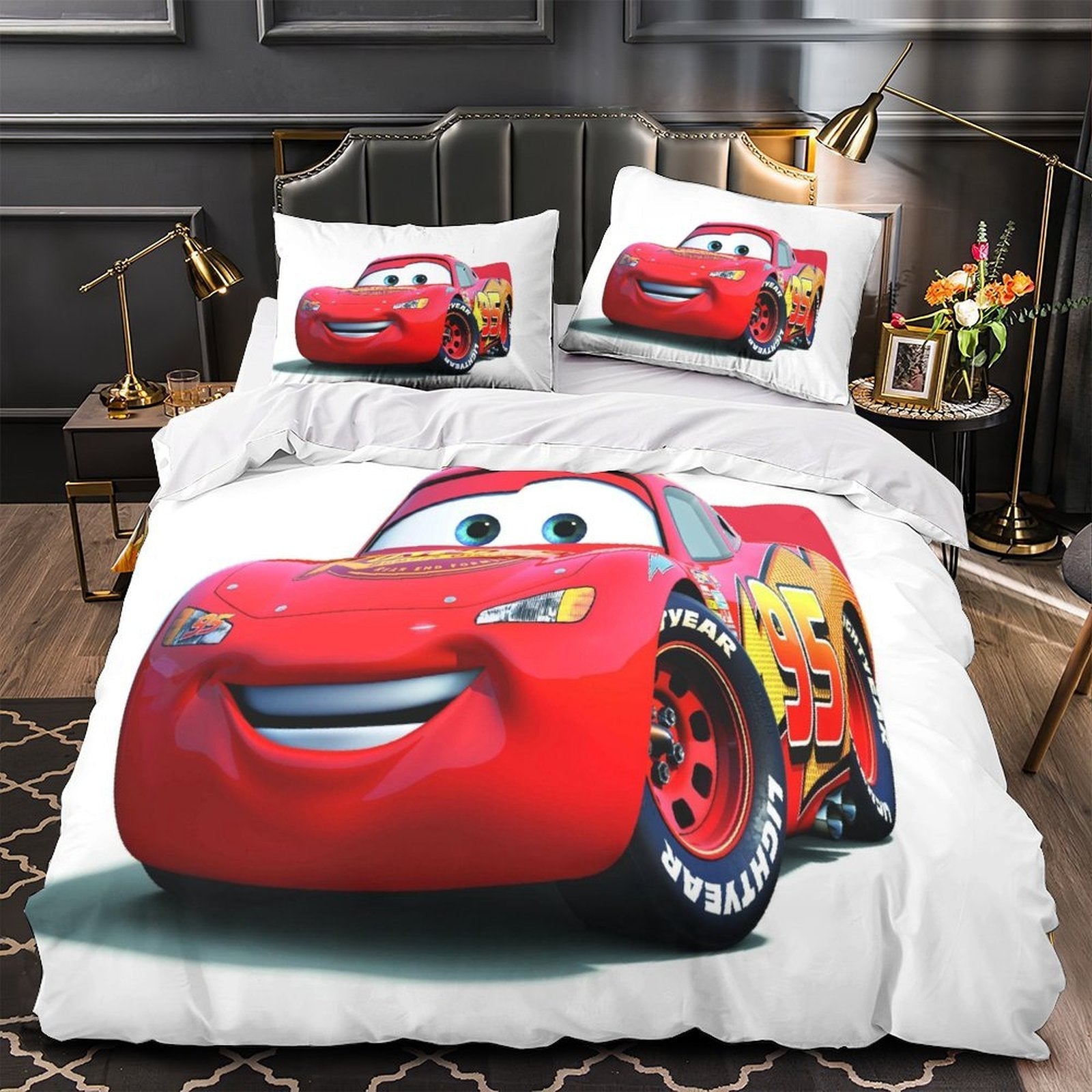 Lightning McQueen Duvet Cover Pattern Bedding Set Without Filler (ONLINE ORDER ONLY)