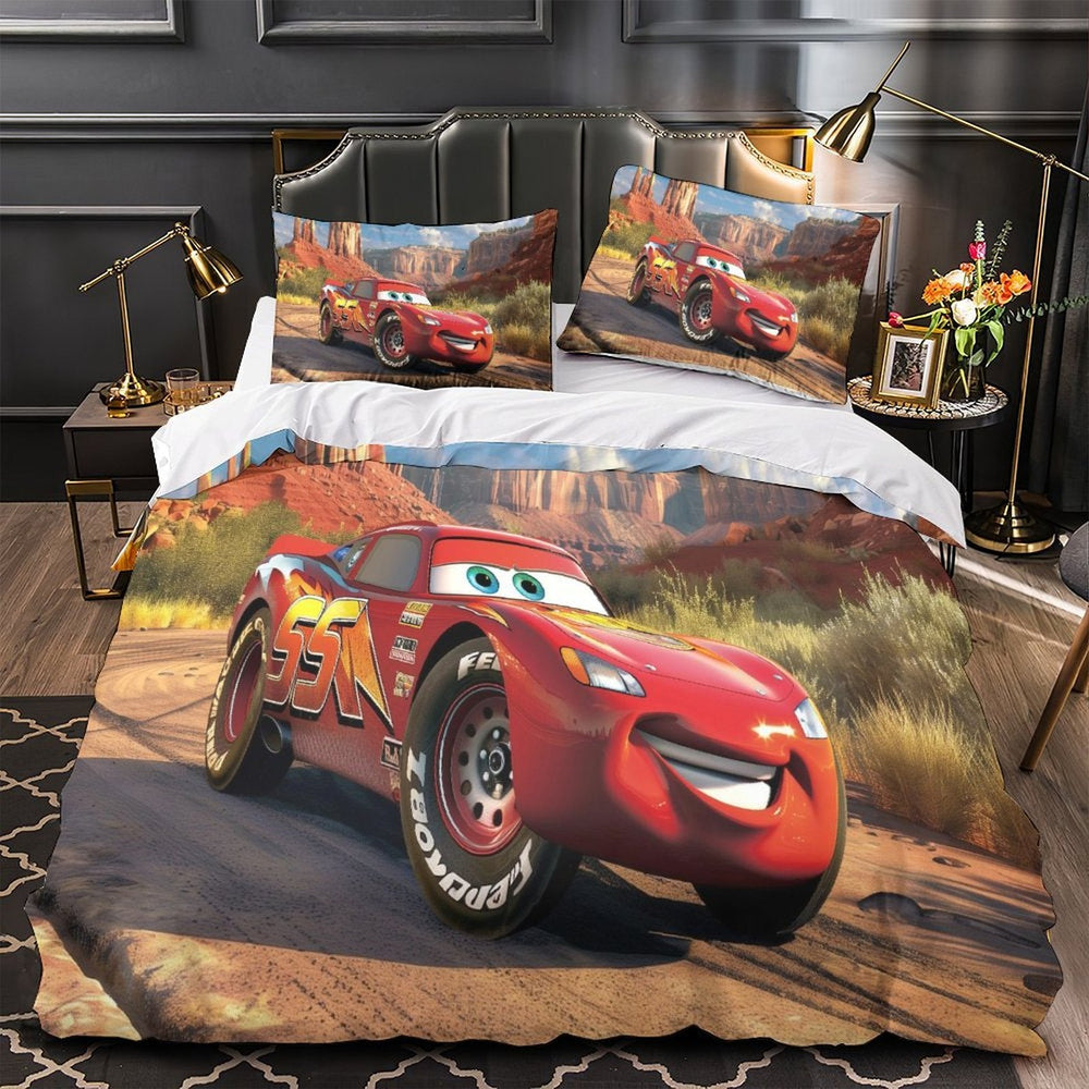 Lightning McQueen Duvet Cover Pattern Bedding Set Without Filler (ONLINE ORDER ONLY)