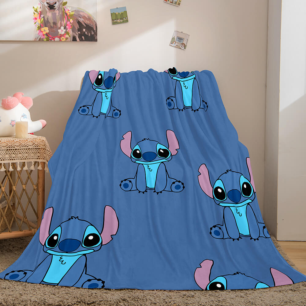 Lilo Stitch 2: Stitch Has A Glitch Flannel Fleece Throw Blanket Set (Online Order Only)