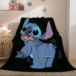 Lilo Stitch 2: Stitch Has A Glitch Flannel Fleece Throw Blanket Set (Online Order Only)