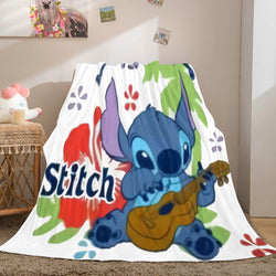 Lilo Stitch 2: Stitch Has A Glitch Flannel Fleece Throw Blanket Set (Online Order Only)