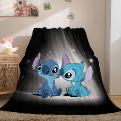Lilo Stitch 2: Stitch Has A Glitch Flannel Fleece Throw Blanket Set (Online Order Only)