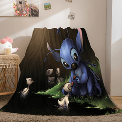 Lilo Stitch 2: Stitch Has A Glitch Flannel Fleece Throw Blanket Set (Online Order Only)