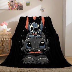 Lilo Stitch 2: Stitch Has A Glitch Flannel Fleece Throw Blanket Set (Online Order Only)