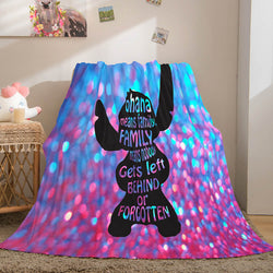Lilo Stitch 2: Stitch Has A Glitch Flannel Fleece Throw Blanket Set (Online Order Only)