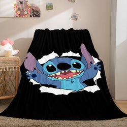 Lilo Stitch 2: Stitch Has A Glitch Flannel Fleece Throw Blanket Set (Online Order Only)