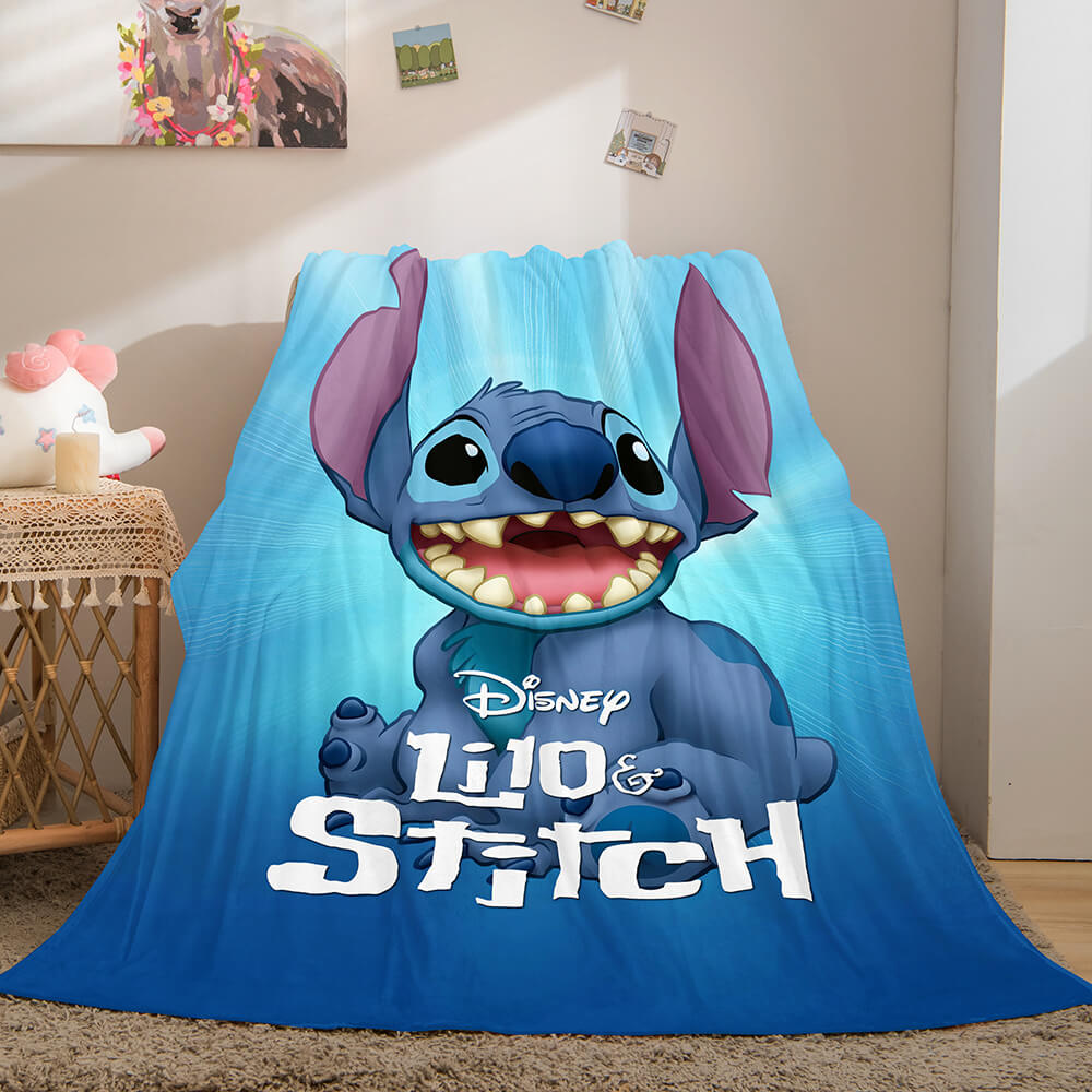 Lilo Stitch 2: Stitch Has A Glitch Flannel Fleece Throw Blanket Set (Online Order Only)