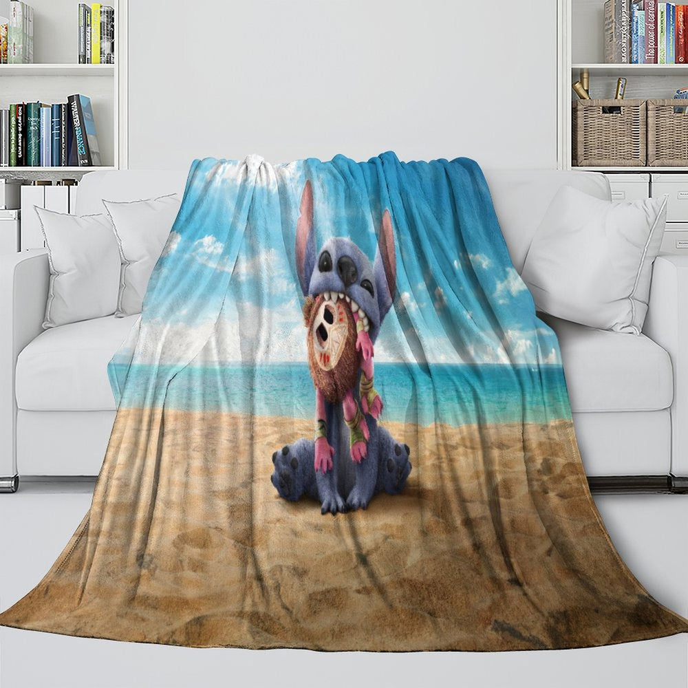 Lilo & Stitch 2025 Blanket Flannel Throw Kids Room Decoration (Online Order Only)