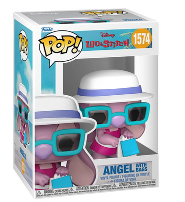 Lilo & Stitch Angel with Bags Funko Pop! Vinyl Figure #1574 - Specialty with Funko Protector (Online Order Only)