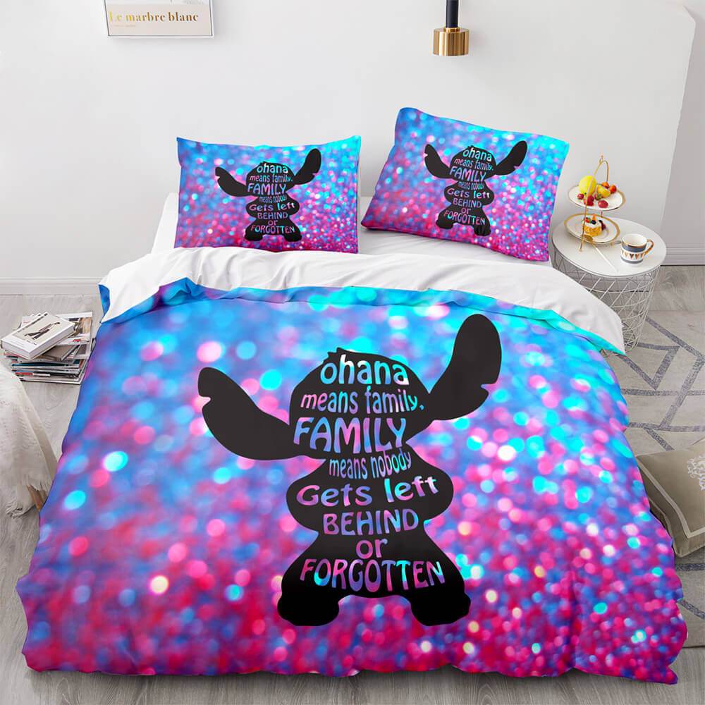 Lilo and Stitch Pattern Bedding Set Quilt Cover Without Filler (Online Order Only)