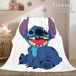 Lilo and Stitch Flannel Blanket Warm Cozy Plush Throw Bed Blankets (Online Order Only)