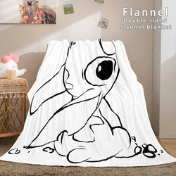 Lilo and Stitch Flannel Blanket Warm Cozy Plush Throw Bed Blankets (Online Order Only)