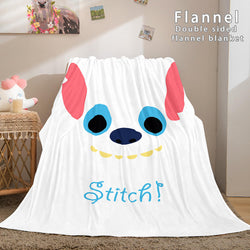 Lilo and Stitch Flannel Blanket Warm Cozy Plush Throw Bed Blankets (Online Order Only)
