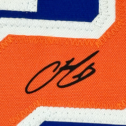 Framed Facsimile Autographed Francisco Lindor 35x39 New York Blue Reprint Laser Auto Baseball Jersey (ONLINE ORDER ONLY)
