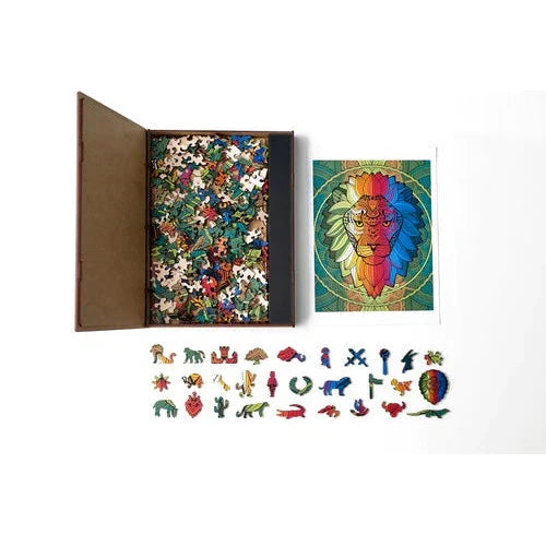 Lion 250 Piece Wooden Jigsaw Puzzle Geek Toys (ONLINE ORDER ONLY)