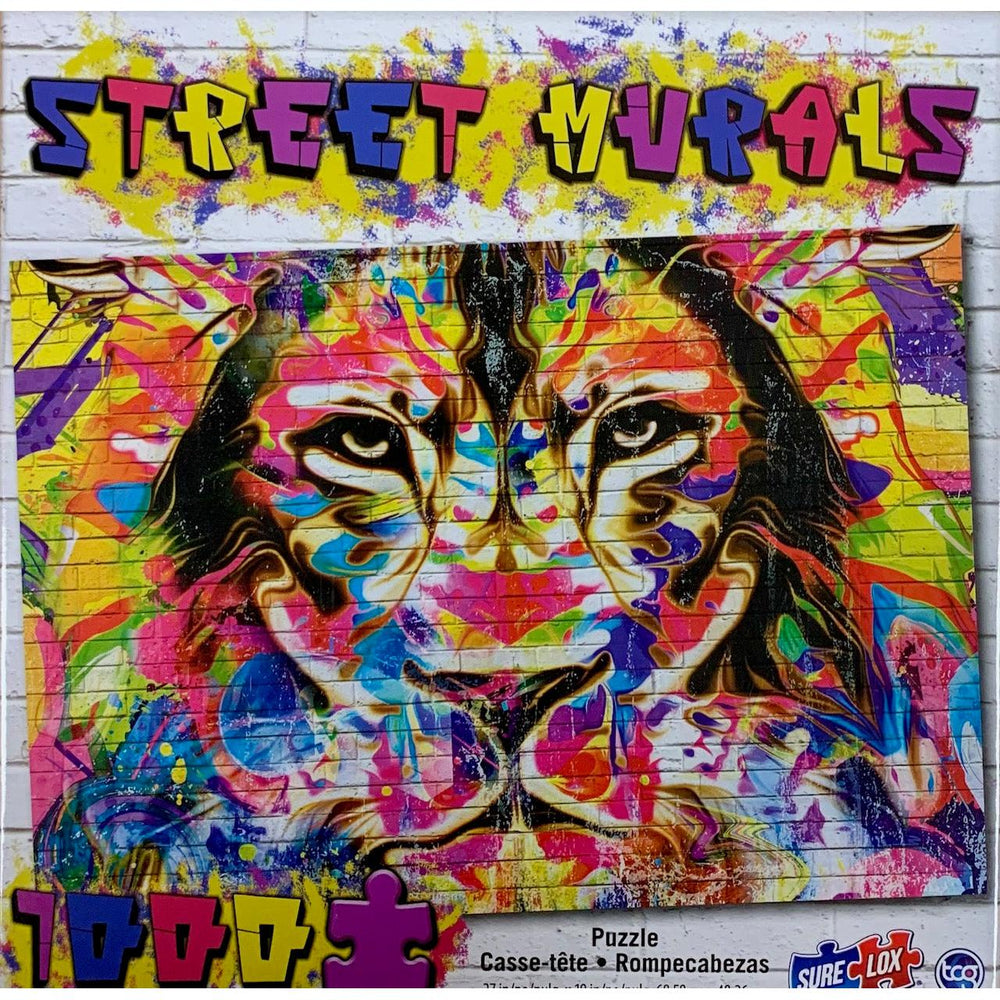 Lion Head Street Murals 1000 Piece Jigsaw Puzzle Sure Lox (ONLINE ORDER ONLY)