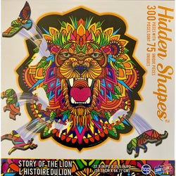 Lion Hidden Shapes 300 Piece Jigsaw Puzzle Sure Lox (ONLINE ORDER ONLY)