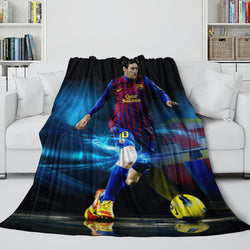 Lionel Messi Blanket Flannel Throw Room Decoration (Online Order Only)