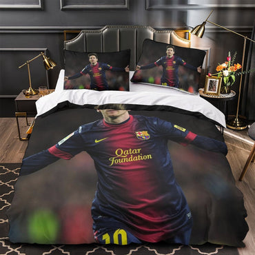 Lionel Messi Pattern Bedding Set Quilt Cover Without Filler (Online Order Only)