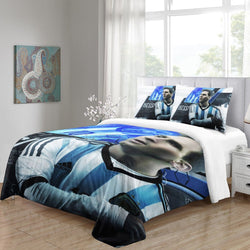 Messi Bedding Set Pattern Quilt Cover Without Filler (Online Order Only)