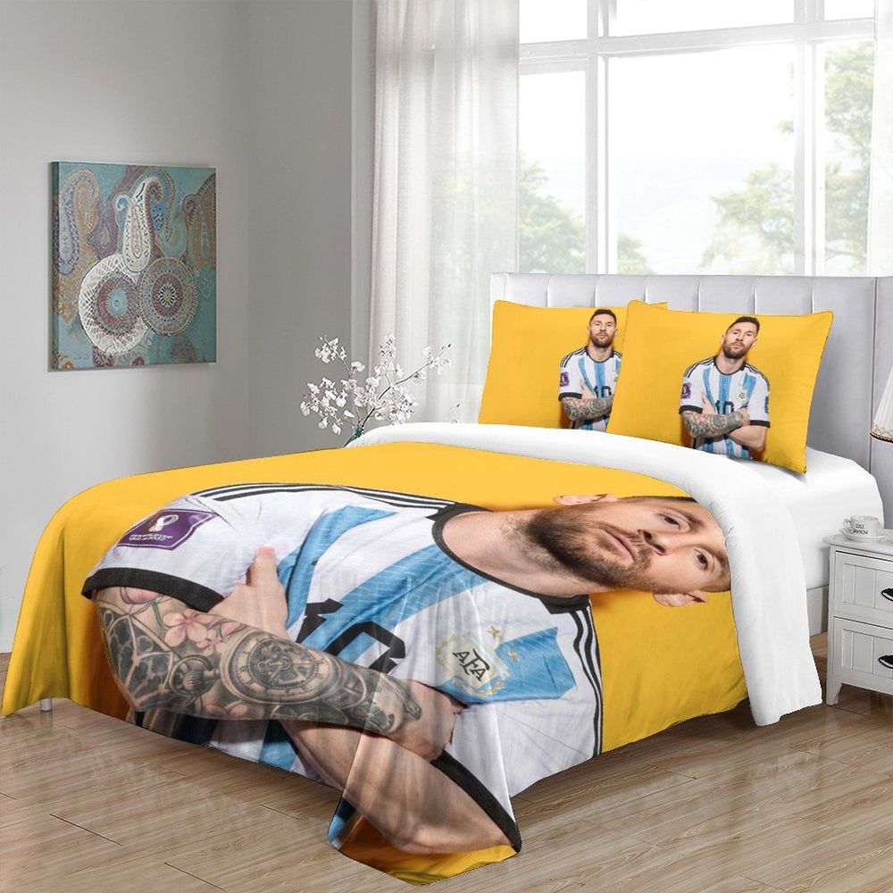 Messi Bedding Set Pattern Quilt Cover Without Filler (Online Order Only)