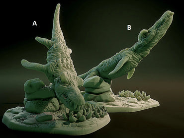 3D Printed Nafarrate Liopleurodon Lovecraftian Bestiary 28 32 mm D&D (Online Only)