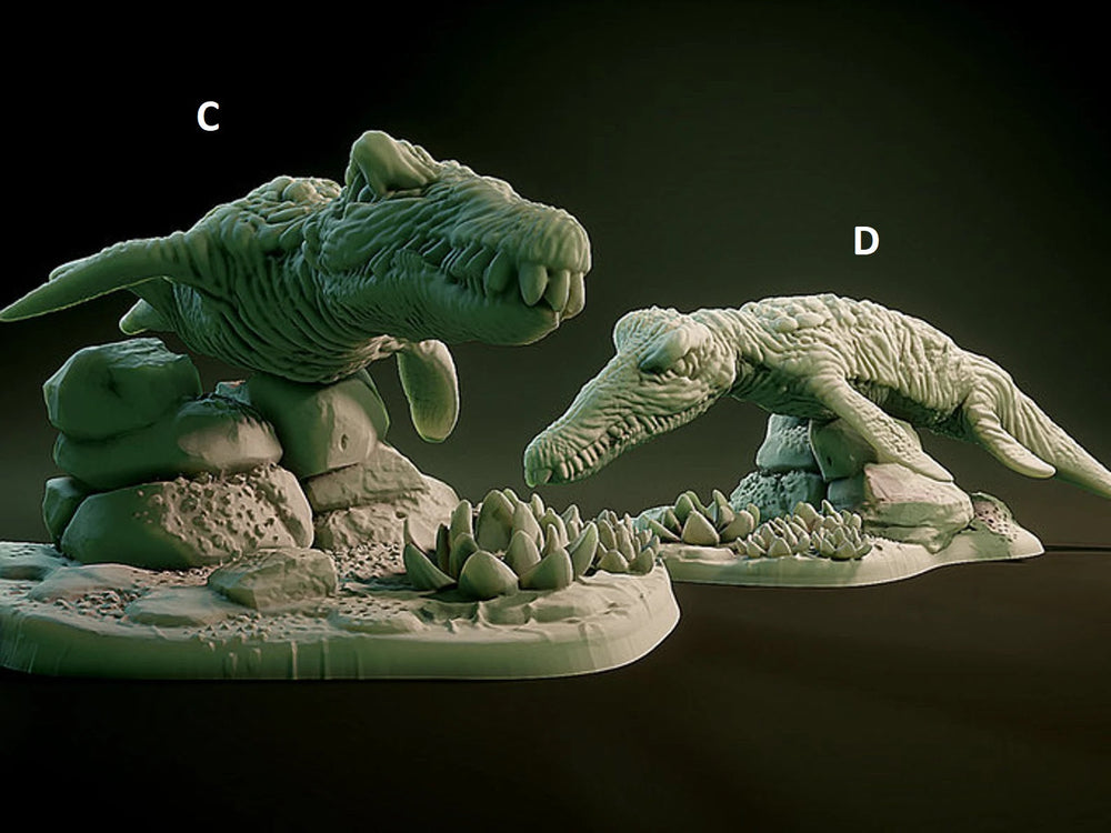 3D Printed Nafarrate Liopleurodon Lovecraftian Bestiary 28 32 mm D&D (Online Only)