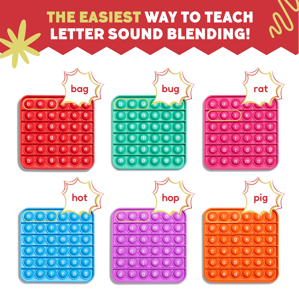 .6 Extra CVC Fidget Mats (Word Pop) (Online Order Only)
