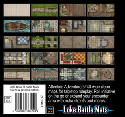 Little Book of Battle Mats: Towns & Taverns (ONLINE ORDER ONLY)