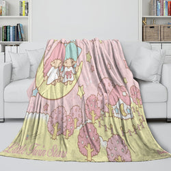 Little Twin Stars Blanket Flannel Fleece Throw Room Decoration (Online Order Only)