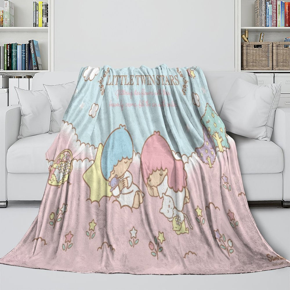 Little Twin Stars Blanket Flannel Fleece Throw Room Decoration (Online Order Only)