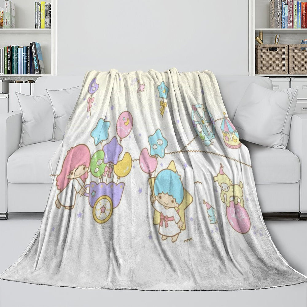Little Twin Stars Blanket Flannel Fleece Throw Room Decoration (Online Order Only)