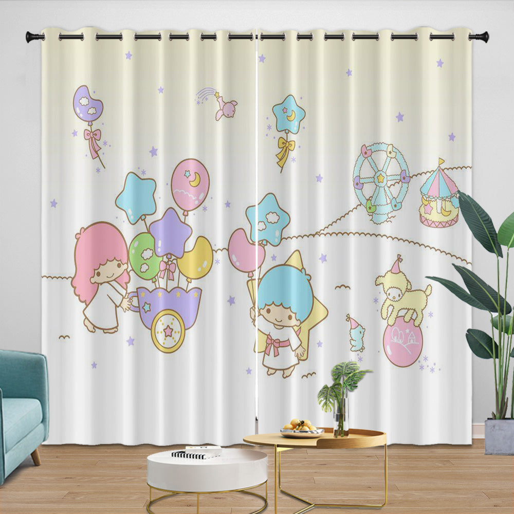 Little Twin Stars Curtains Blackout Window Drapes Room Decoration (Online Order Only)