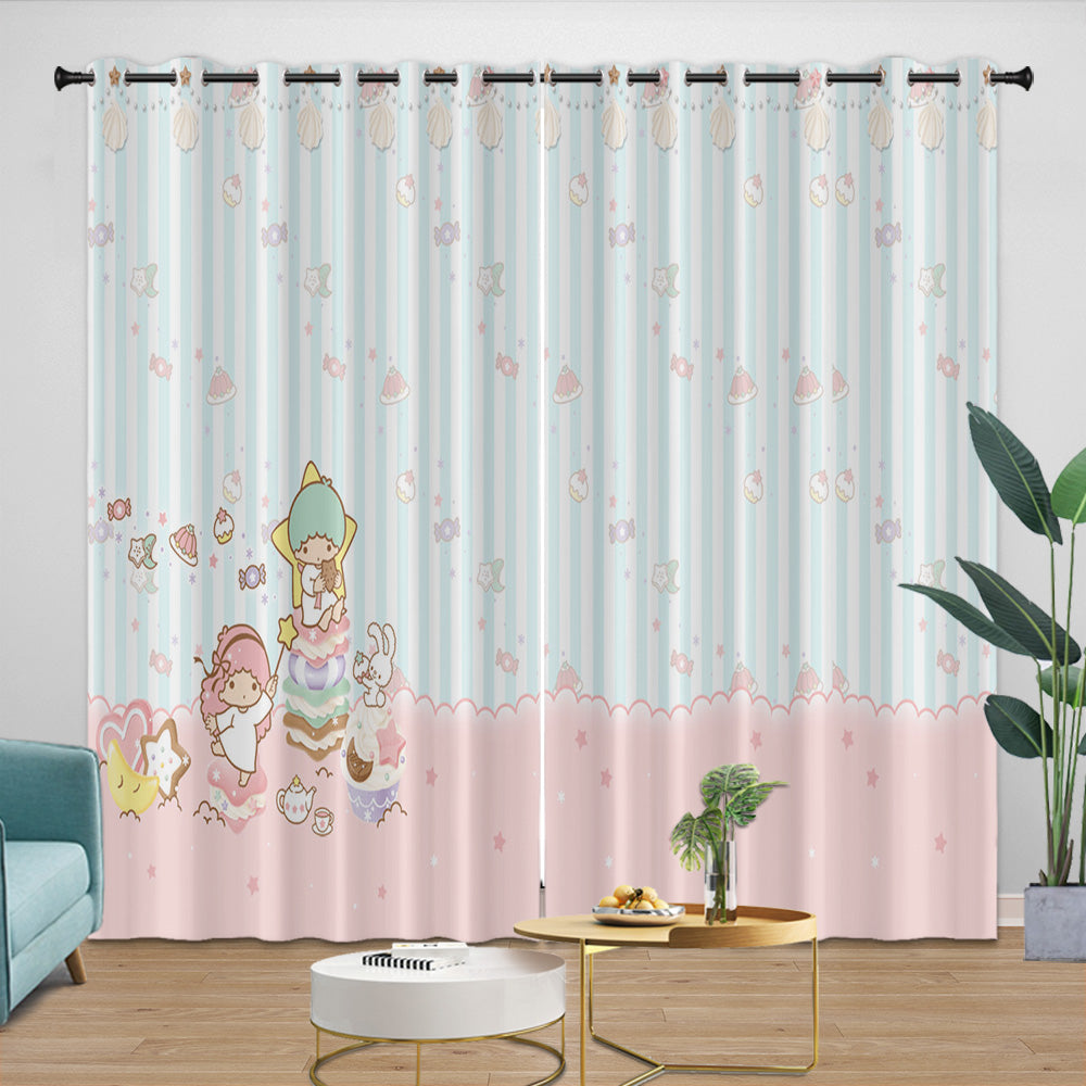 Little Twin Stars Curtains Blackout Window Drapes Room Decoration (Online Order Only)